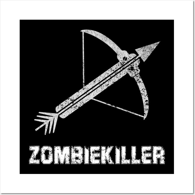 Crossbow Zombiekiller Wall Art by HBfunshirts